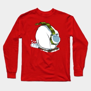 Sledding Yeti Long Sleeve T-Shirt